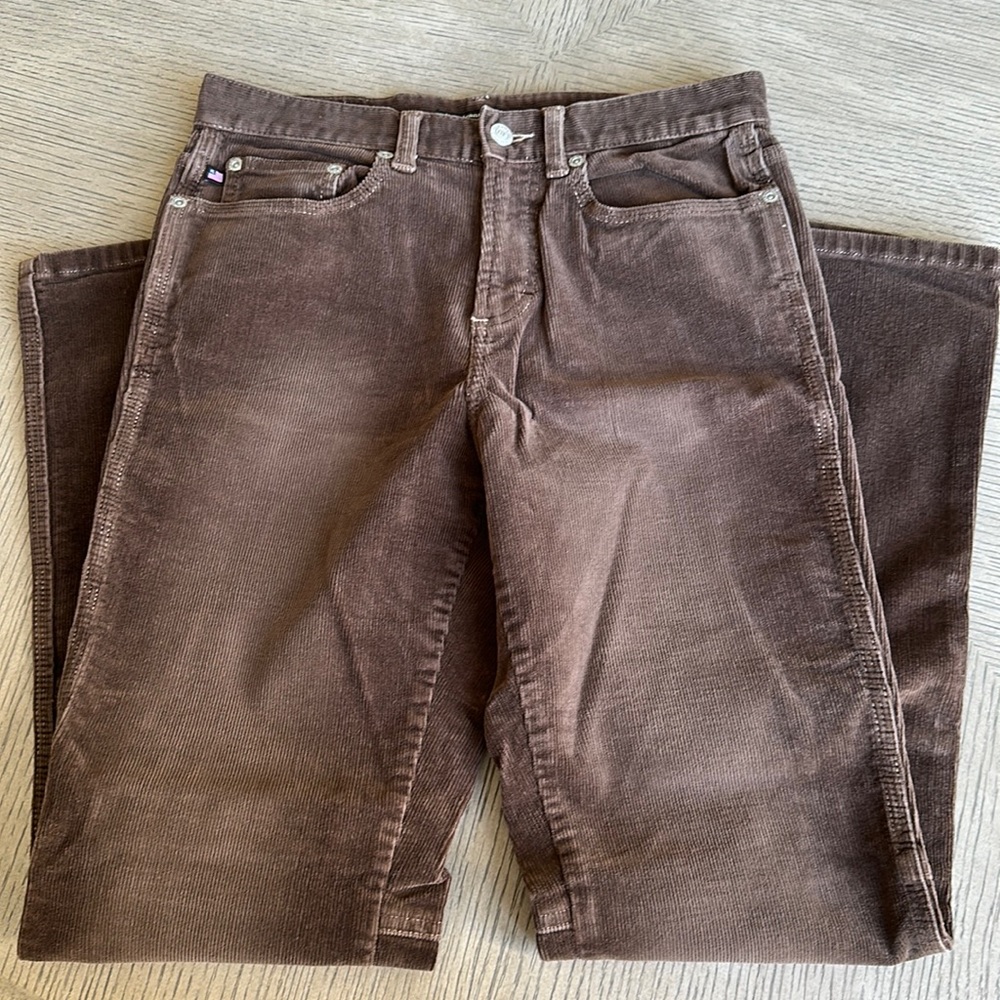 Polo by Ralph Lauren - High-Waisted, Flare-Leg, Chocolate-Brown Jeans - SZ 6
